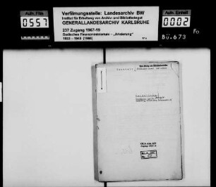 Hochherr, Ferdinand Israel und Simon Israel Hochherr in Heidelberg Lagerbuch-Nr. 5502/1 Heidelberg