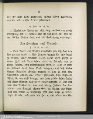 Am Sonntage nach Neujahr
