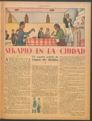 Serapio en la ciudad : Un cuento criollo de López de Molina