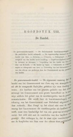 Hoofdstuk VIII. De handel