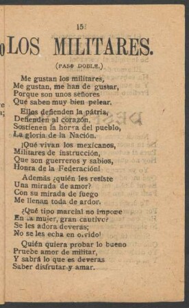 Los Militares. : (Paso Doble.)