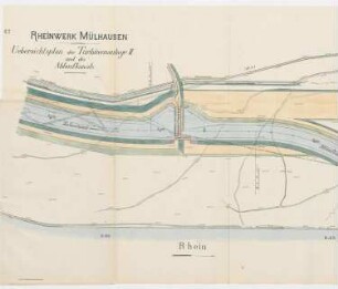 Rheinwerk Mülhausen; Turbinenhaus II - Situationsplan, 1:2500