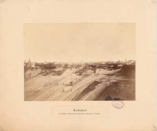 Niederschlesisch-Märkische Eisenbahn, Bahnhof, Breslau: Gesamtansicht mit Gleisanlagen