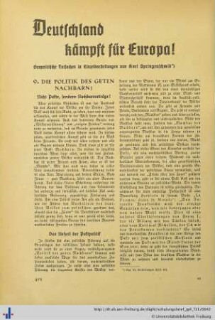 Deutschland kämpft für Europa!