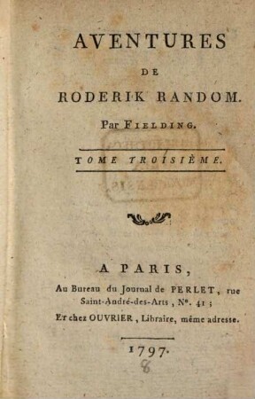 Aventures De Roderick Random, 3