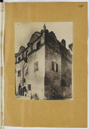 Wohnhaus, Prachatitz: Ansicht (aus: Skizzen- und Fotoalbum 21)