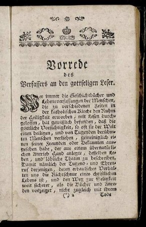 Vorrede des Verfassers an den gottseligen Leser.