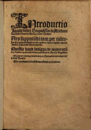 Introductio in Arithmeticam Boetii