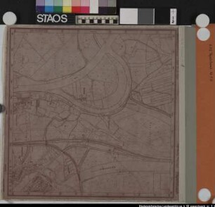 Katasterplankarte Papenbusch, ca. 1950 Ausf.-Art: Lichtpause Herst.: Format: 48 x 44 cm Maßstab: 1 : 5000