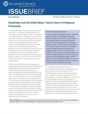 Kazakhstan and the United States : twenty years of ambiguous partnership