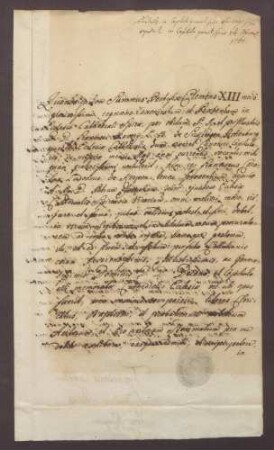 Procuratorium des Franz Karl Ludwig von Kerpen für den Vikar Zeller.