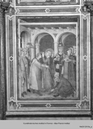 Kapellenausmalung : Martinsszenen : Investitur zum Ritter
