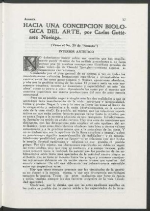 Hacia una concepción biologica del arte - [Continuación]