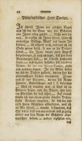 Philosophischer Herr Doctor