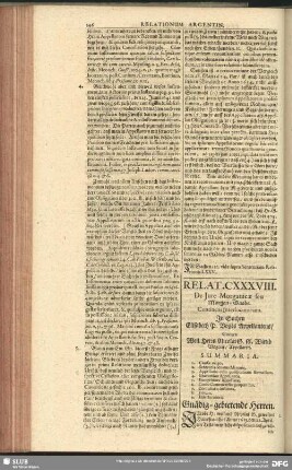 Relat. CXXXVIII. [CXXXIX.] De Jure Morganicae seu Morgen-Gaabe. Continens Interlocutoriam. In Sachen Elisabeth P. Vogts Appellantens, Contra Weil. Herrn Nicolai G. sel. Wittib Vogten, Appellaten