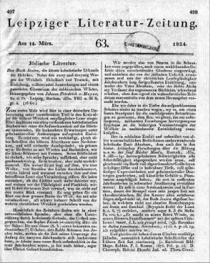 1834-03-14 : 63. Stück