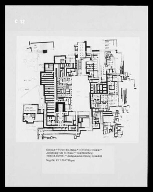 Knossos, Grundriss des Palastes