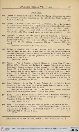Councils (No. 1488 - 1497)