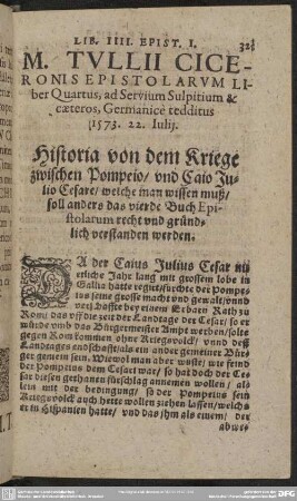 Liber Quartus, ad Serviu, Sulpitium & caeteros