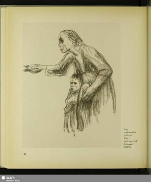 Frau reicht dem Tod die Hand (Blatt 1 der Folge „Tod“)