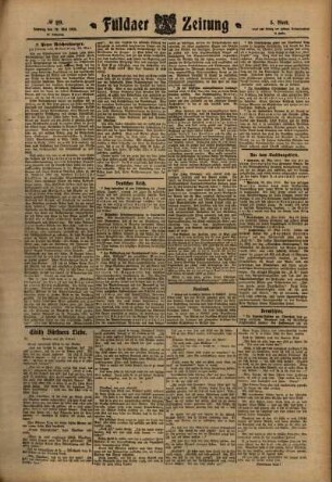 Dritte Ausgabe vom Samstag, den 28. Mai 1910.
