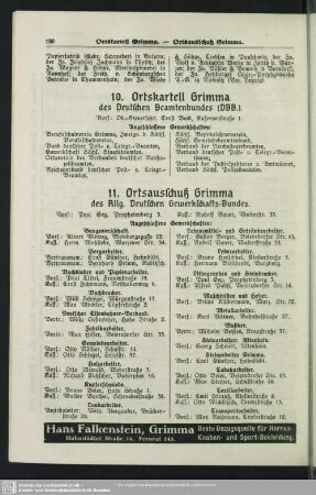 10. Ortskartell Grimma des Deutschen Beamtenbundes (DBB)