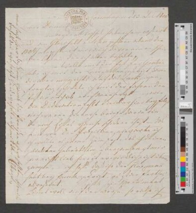 Brief an Johann Daniel Runge
