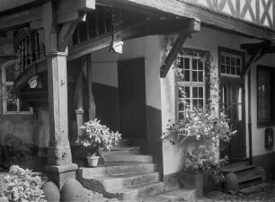Privateingang zum Hotel Posthof in Bacharach