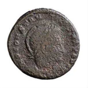 Münze, Follis, Aes 4, 319 n. Chr.
