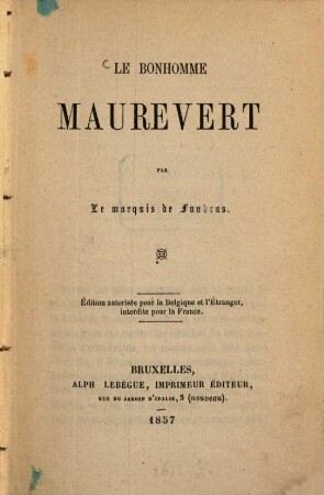 Le bonhomme Maurevert