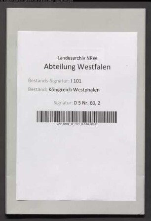 Alldodifikation des von Geismarschen Lehens im Kanton Warburg - Bd.2. Provenienz: Procureur du Roi, Tribunal 1. Instanz, Höxter