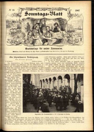 Ausgabe vom Sonntag, den 14. April 1907.