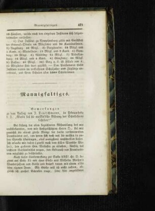 Bemerkungen zu dem Aufsatz von J. Deutschmann, im Februarheft d. J.: "Worin solldie musikalische Bildung des Schullehrers bestehen?"
