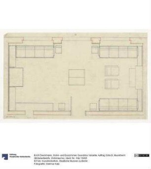 Wohn- und Esszimmer, Grundriss Variante (Auftrag Götsch, Musikheim)