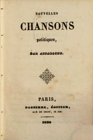 Nouvelles chansons politiques