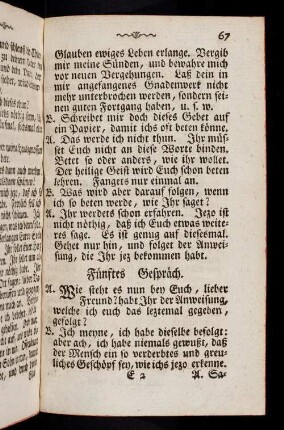 67-85, Fünftes Gespräch