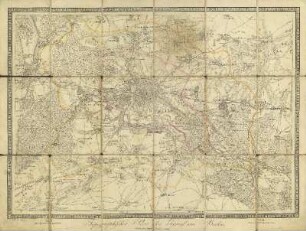 Topographischer Plan der Gegend um Berlin