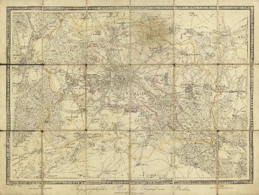 Topographischer Plan der Gegend um Berlin