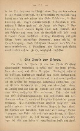 6. Die Druse der Pferde