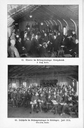 42. Theater im Gefangenenlager Königsbrück.