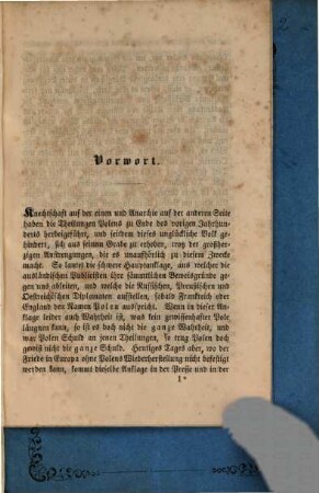 Entwurf einer provisorischen Verfassung der Republik Polen : Von einem Polaischen Publicisten. Aus der Französischen Handschrift übersetzt