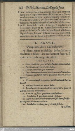 L. XXXVIII. Pomponius libro 29. ad Sabinum