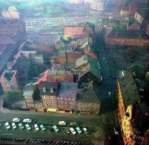 Blick vom Hochhaus auf die Jenaer Altstadt