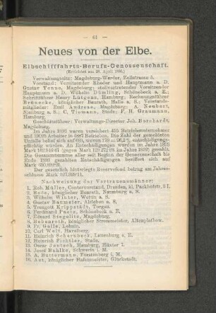 Elbschifffahrts-Berufs-Genossenschaft.