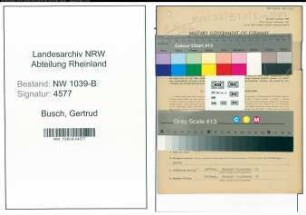Entnazifizierung Gertrud Busch , geb. 04.05.1905 (Prokuristin)