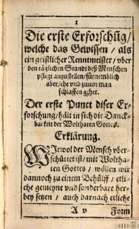 Geistlicher Renntmeister, Das ist: Dreyfache Erforschung, welche das Gewissen, als ein geistlicher Renntmeister, mit höchstem Nutz vnd Frucht fürnemmen kan : Die erste Erforschung geschicht, vber den täglichen sündigen Standt deß Menschens, vnd gemeingklich ehe man schlaffen gehet. Die ander wirdt gericht, vber einen particular vnd sondern Mangel. Die dritte, vber den Standt der Tugenden selbsten, ob man nemblich darinnen zu, oder abgenommen. Auß: vnd abgefertiget, auff Anhalten etlicher geistlichen Personen, damit er nemblich dem Herrn aller Creaturen sein billiche Ehr, den geistlichen Vnderthanen aber, ihren Nutz auffs beste befördere