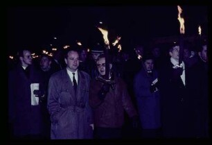 Trauer um Kennedy/ Fackelzug