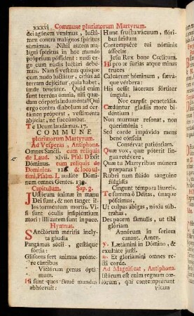 xxxvi-lxv, Commune plurimorum Martyrum.-Commune Cofessoris Pontificis.