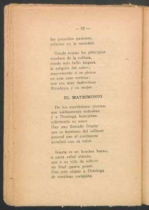 El matrimonio