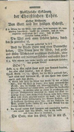Ausführliche Erklärung der Christlichen Lehre.